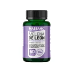 Frasco de suplemento Melena de León con Citrato de Magnesio y B12 Massano 60 cápsulas