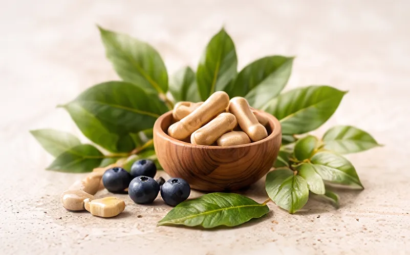Suplementos y hojas naturales